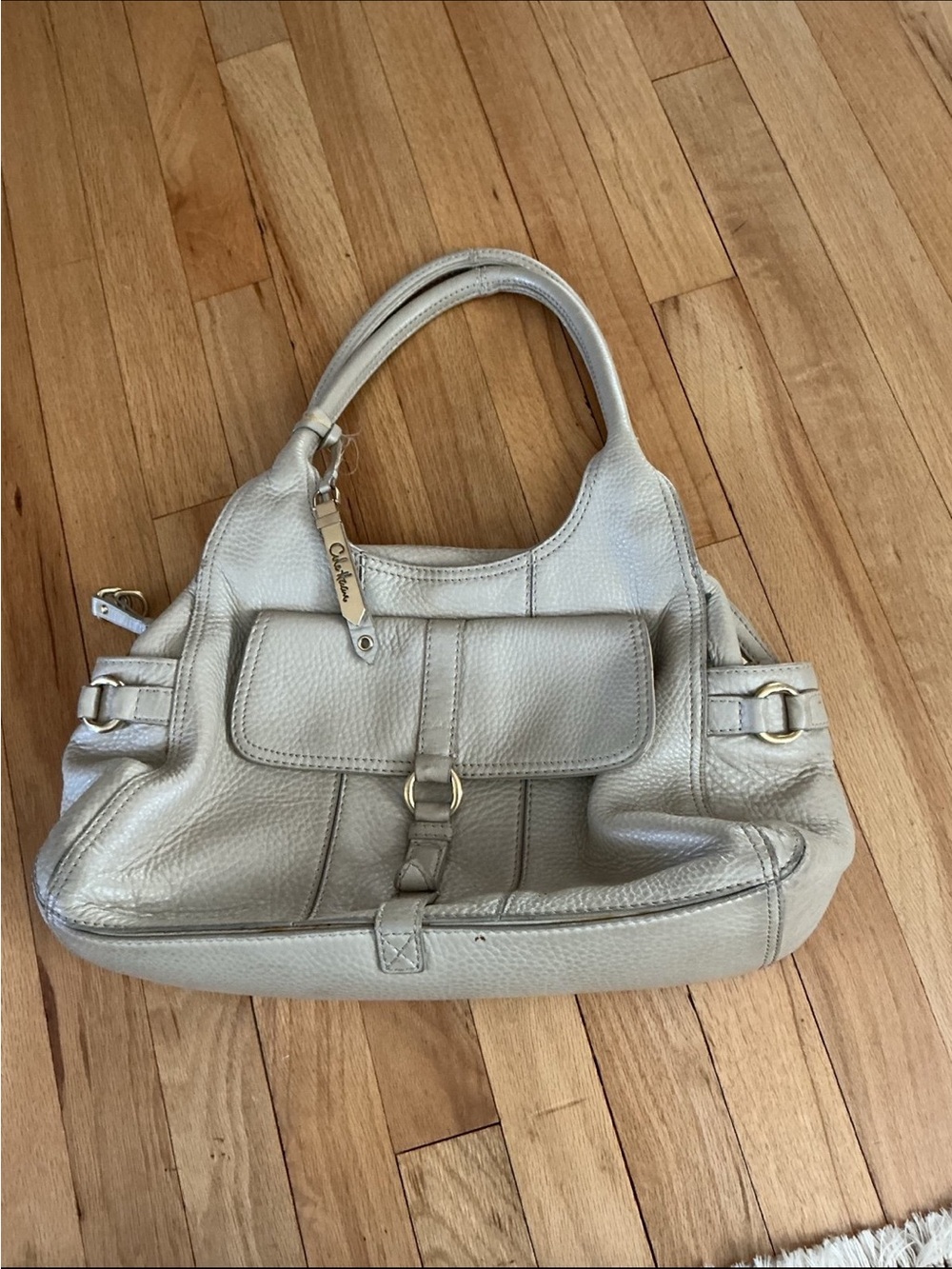 Cole Hahn Pebbled leather Shoulder Bag 13”x8”